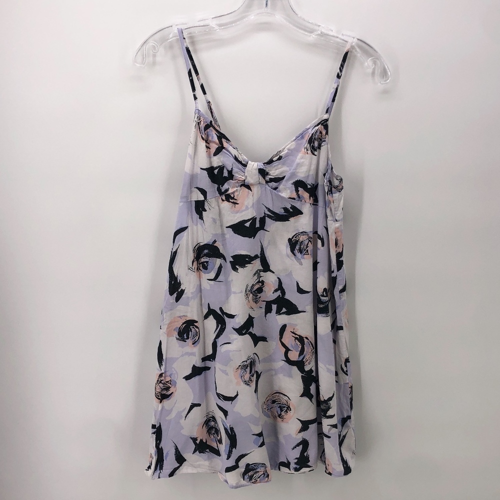 Kate Spade Purple Floral Cotton Blend Chemise S